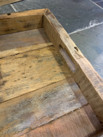 Oud houten dienblad / tray