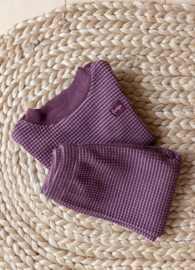 Feetje wafel pyjama wijn melange