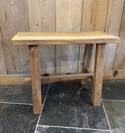 Oud teak bankje 60 cm