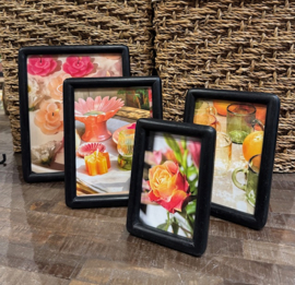 Zwart houten fotolijst Amelie