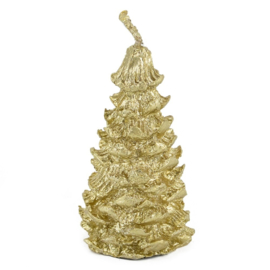 mini kerstboom kaarsje gold of green