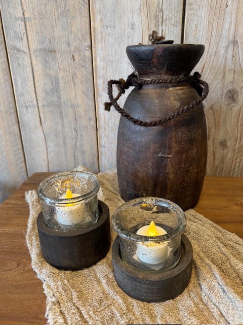 Stoere Nepalese pot met deksel / dop