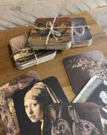 Viltjes met vintage print