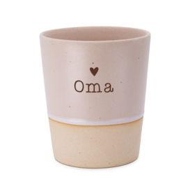 Beker / mok met tekst papa, mama, opa, oma