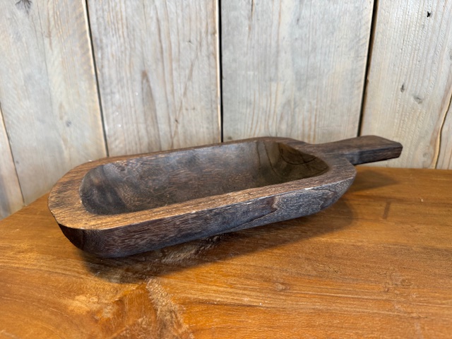Houten  schep / bak met handgreep