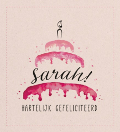 Sarah! Hartelijk Gefeliciteerd