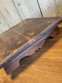 Oud houten Bajot plateau / Decoratie plateau