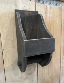 Wand toiletrolhouder hout
