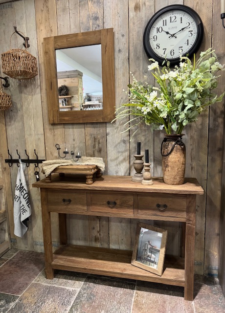 Teak Sidetable / Dressoir 120 met  3 lades