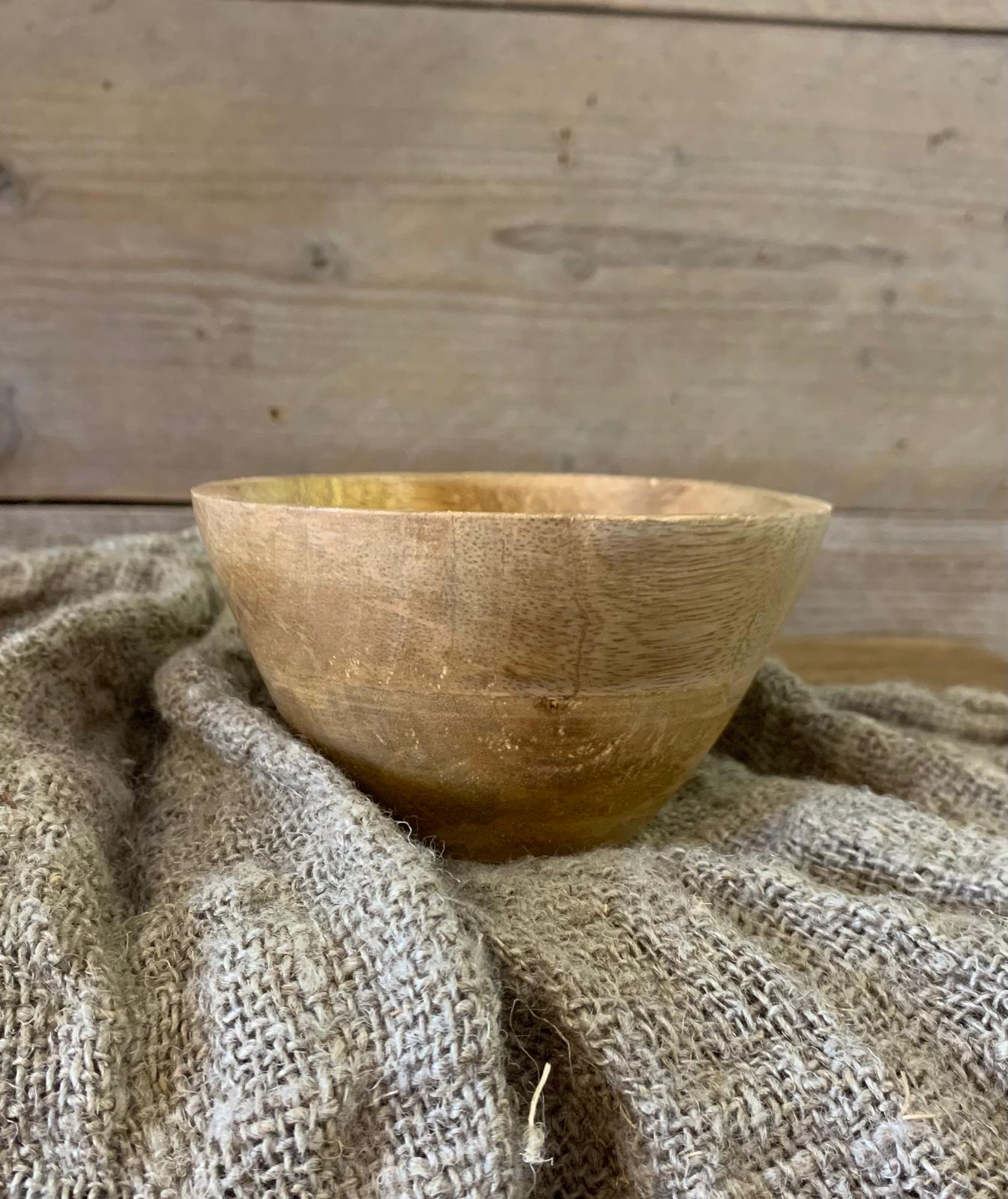 Schaaltje mango hout