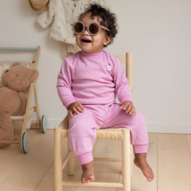 Feetje wafel pyjama Pink melange