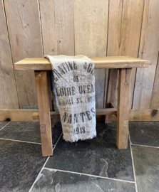 Oud teak bankje 60 cm