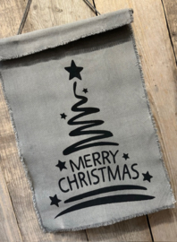 Linnen wanddoek kerstboom