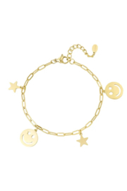 Bedelarmband smiley