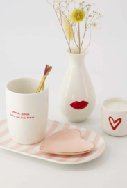 Roze Zusss schaaltje hartvorm