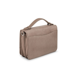 Bag2Bag leren tasje Berlin Grey Taupe