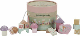Little Dutch Bouw blokken in ton Blauw - Roze of Groen