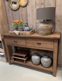 Teak houten sidetable 120