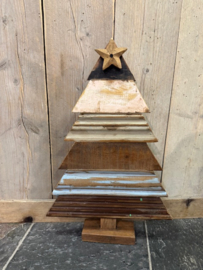 Kerstboom oud hout