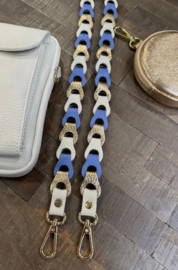 Leren gevlochten Strap  / telefoonkoord