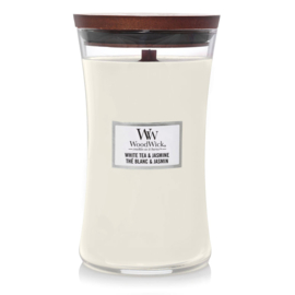 WoodWick Large Candle White tea & Jasmine