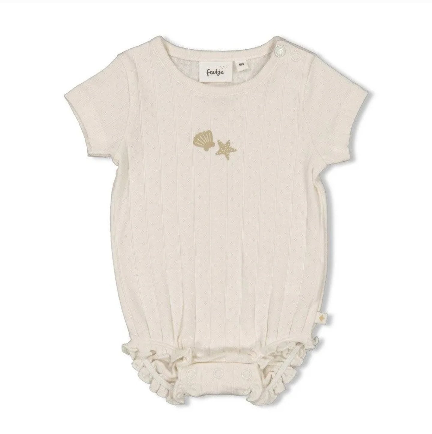 Feetje Romper  pointelle rib - Starfish Wishes
