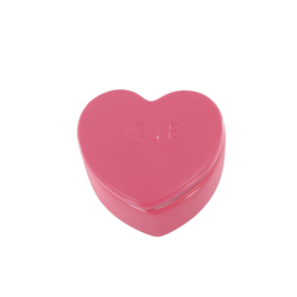 Decoratie  potje hart "love"