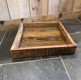 Oud houten dienblad / tray