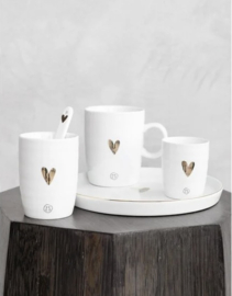 Zusss koffiemok goud hartje
