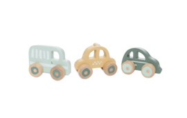 Jollein 3 houten auto's