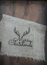 Shabby doek Merry Christmas gewei