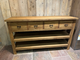 Mooie grote sidetable / dressoir met lades en onderblad