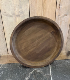 Ronde houten schaal