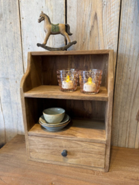 Houten kastje met lade