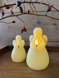Engel led kaars ecru