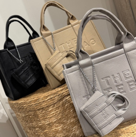 Tote Bag met mini tote bag sleutelhanger