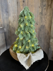 Nobilis kunst kerstboom met verlichting (3 maten)
