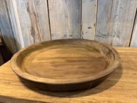 Ronde houten schaal