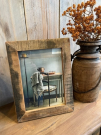 Oud houten fotolijst