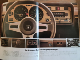 Volkswagen Scirocco 1 folder 1-1979 compleet met technische gegevens lijst en prijslijst