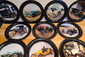 Onderzetters oude auto's 13 stuks