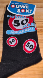 Abraham 50 sokken 1 maat