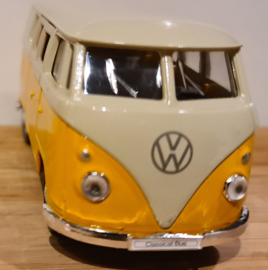 Volkswagen T1 Welly geel wit schaal 1 op 34