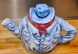 Theepot Cowboy porcelein