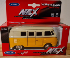Volkswagen T1 Welly geel wit schaal 1 op 34