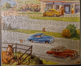 Vintage puzzel jaren 50 van hout