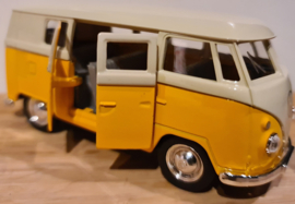Volkswagen T1 Welly geel wit schaal 1 op 34