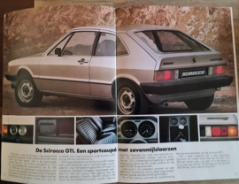 Volkswagen Scirocco 1 folder 1-1979 compleet met technische gegevens lijst en prijslijst