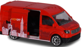 Volkswagen Crafter rood merk Majorette Schaal 1 op 64