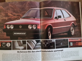 Volkswagen Scirocco 1 folder 1-1979 compleet met technische gegevens lijst en prijslijst